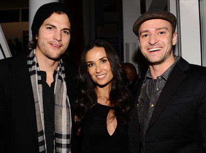 Justin Timberlake, Ashton Kutcher, Demi Moore Justin Timberlake, Ashton Kutcher, Demi Moore